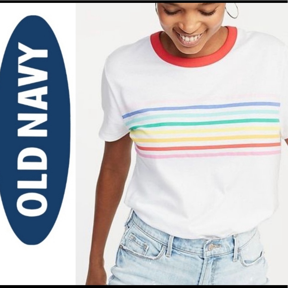 Rainbow old navy t-shirt women L